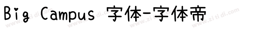 Big Campus 字体字体转换